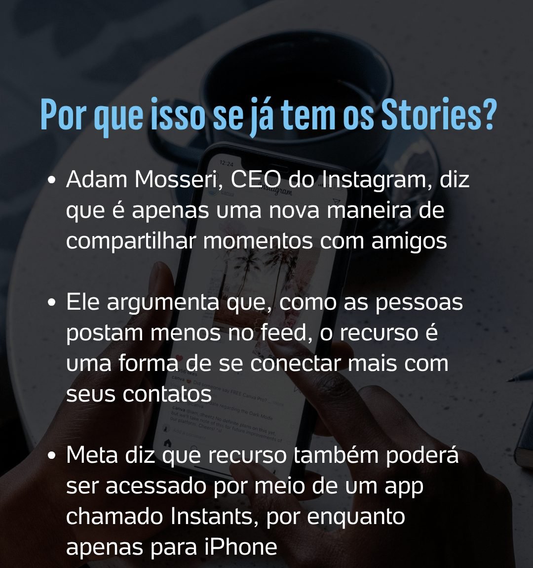 Retrospectiva do Instants - compilação de fotos arquivadas
